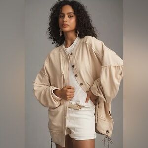 Anthropologie / Pilcro Button-Front Shacket